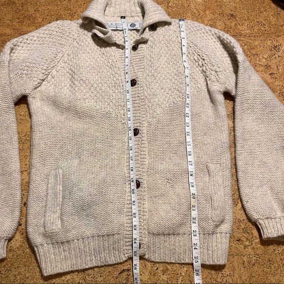 Peter’s General Stores Vintage Wool Button Down Sweater Cardigan Sz L - Picture 8 of 13